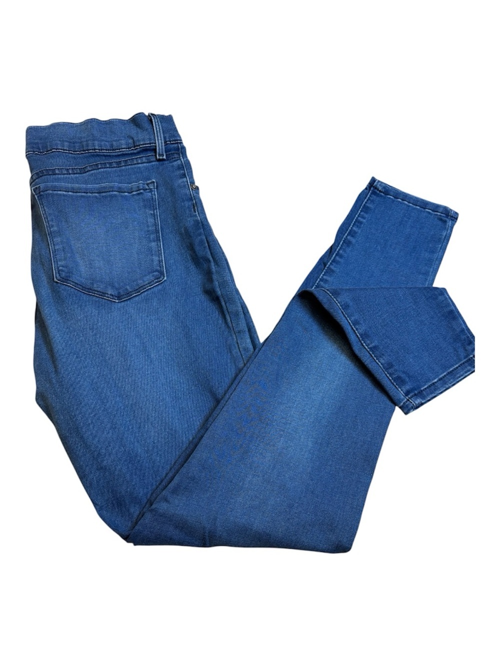 Mott & Bow Ann High Rise Skinny Jeans Women 31 Blue Stretch Denim Travel Jean 31